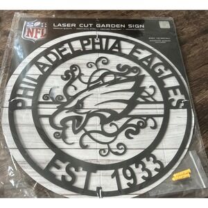 NFL Laser Cut Metal Sign Officially Licensed Party Animal! Philadelphia Eagles